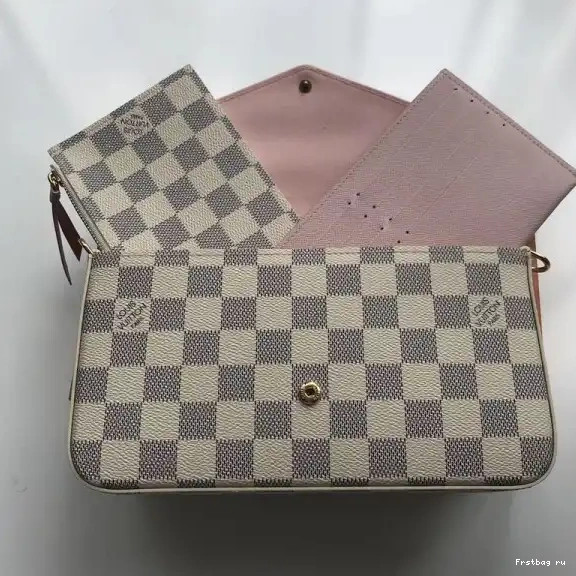 Frstbag ru Vuitton Pochette N63106 Felicie Bag Louis Damier 0511